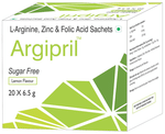 Argipril L-Arginine, Zinc & Folic Acid Sachet | Sugar-Free | Flavour Lemon