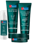 Dr Batra's Combo Pack of Oil Control Face Wash 100gm, Natural Skin Lightening Cream 100gm, Skin Fairness Serum 50gm and Intense Moisturizing Cream 100gm