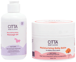 Citta Combo Pack of Nourishing Baby Massage Oil 200ml & Moisturizing Baby Balm 200gm