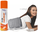 Combo Pack of Tynor Life Heating Pad Ortho XL Grey & Tata 1mg Pain Relief Spray (100gm)