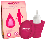 Gynocup Combo Pack of Reusable Menstrual Cup for Women (Large) & Menstrual Cup Sterilizer Container Transparent