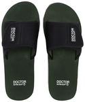 Doctor Extra Soft D25 Ortho Care Orthopedic and Diabetic Comfortable Doctor Flip-Flop Slippers for Men Olive 6
