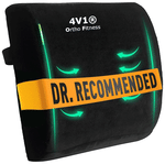 4V1 BKR13 Orthopedic Lumbar Support Pillow Standard Black