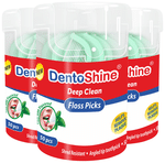 DentoShine Deep Clean Floss Picks (50 Each) Mint