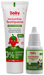 Baby Organo Combo Pack Of Baalprashan Drop (15ml) And Herbal Kids Toothpaste (50gm)