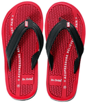 Dr Ortho Pain-Free Acupressure Slipper  Black & Red 9