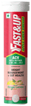 Fast&Up Apple Cider Vinegar ACV with Vitamin B6 & B12 | For Weight Management & Gut Health | Flavour Effervescent Tablet Ginger Lemon