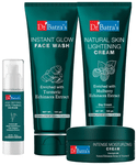 Dr Batra's Combo Pack of Instant Glow Face Wash 100gm, Natural Skin Lightening Cream 100gm, Age Defying Skin Firming Serum 50gm and Intense Moisturizing Cream 100gm