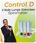Control D Respirometer 3 Ball Lung Exerciser Respiratory Exerciser Spirometer