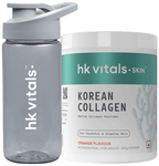 HK Vitals Skin Korean Collagen Powder Orange with Sipper Free