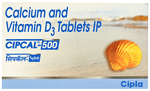 Cipcal 500 Tablet from Cipla | Source of Calcium & Vitamin D | For Bone, Joint and Muscle Care