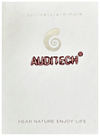 Auditech CIC Rechargeable Wireless Invisible for Both Ears Hearing Aid Black