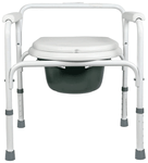 Entros KL810 Adjustable Foldable Commode Chair With Pot Bucket