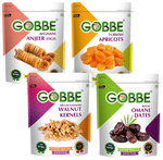 Combo Pack of Gobbe Afghani Anjeer,Turkish Apricots, Deluxe Kashmiri Walnut Kernels, Royal Omani Dates (200gm Each)