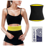 Boldfit Body Shaper Back Supporter Sweat Belt Black S-M