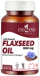 End2End Nutrition Cold Pressed Flaxseed Oil 1000mg Softgel (60 Each)