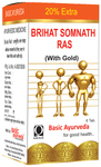 Basic Ayurveda Brihat Somnath Ras (With Gold)