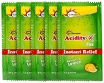 Dr. Morepen Acidity-X Fizz Instant Relief Sachet (4.5gm Each) Refreshing Lemon