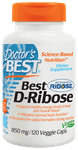 Doctor's Best D-Ribose 850mg Veggie Capsule | For Healthy Heart, Muscles & Energy Production