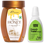 Combo Pack of 1mg Panch Tulsi Drop 30ml & Dr. Morepen Multi Flora Honey 250gm
