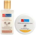 Dr Batra's Combo Pack of Natural Cleansing Milk 100ml and Intense Moisturizing Cream 100gm