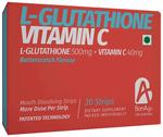 BonAyu L-Glutathione Vitamin C Mouth Dissolving Strip Butterscotch