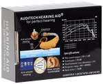Auditech Superior Quality Sound Enhancement Silver Behind the Ear Hearing Aid Beige