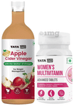Combo Pack of Tata 1mg Women's Multivitamin Advanced Tablet (60) & Organic Apple Cider Vinegar (500ml)
