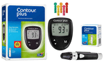 Contour Plus Sugar Testing Machine | Contour Glucometer with 25 Free Blood Glucose Test Strips