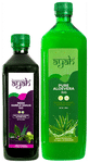 Ayah Combo Pack of Neem Karela Jamun Ras (500ml) & Pure Aloevera Ras (1000ml)