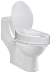 Entros 7060 Medical Portable Raised Toilet Seat for Standard Toilets with Lid Cover 2 inch
