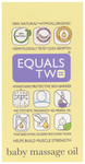 Equals Two Baby Massage Oil