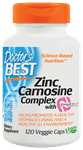 Doctor's Best Zinc Carnosine Complex with Pepzin GI Veggie Capsule | Promotes Stomach & GI Health