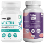 Combo Pack of Melatonin Advance Capsule (30) & Hair, Skin & Nails Supreme Capsule (60)