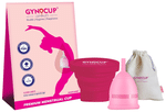 Gynocup Combo Pack of Reusable Menstrual Cup for Women (Large) & Menstrual Cup Sterilizer Container Pink
