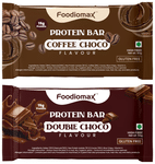 Foodiomax Protien Bar (60gm Each) 2 Coffee Choco & 2 Double Choco