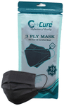 C Cure 3 Ply Anti Pollution Disposable Face Mask (10 Each) Black