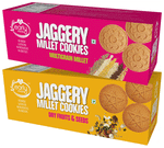 Early Foods Combo Pack of Jaggery Millet Cookies Multigrain Millet and Jaggery Millet Cookies Dry Fruits & Seeds (150gm Each)