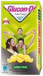 Glucon-D with Glucose, Calcium, Vitamin C & Sucrose | Nutrition Booster Nimbu Pani