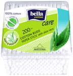 Bella Cotton Buds with Paper Stick Aloe Vera Extract Box