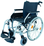 Drive Devilbiss Healthcare Light Weight Aluminium Wheelchair Litec 2G without Drum Brake Seat Width 46cm Black & Grey