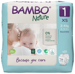 Bambo Nature Taped Diaper Standard Pack XS
