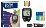 Contour Plus Elite Blood Glucose Monitoring Machine | Glucometer with 25 Free Test Strips