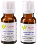 Aruba Essentials Combo Pack of Tea Tree Oil & Lavender Oil (15ml Each)
