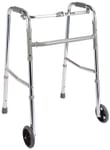 Dr Trust USA Aluminium Folding Walker with 5 Inch Wheels 340