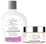 Donum Naturals Combo Pack of Therapeutic Moisturizing Lotion and Therapeutic Moisturizing Cream for Baby