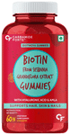 Carbamide Forte Biotin with Hyaluronic Acid & Amla | For Skin, Hair & Nail Health | Flavour Strawberry