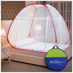 Classic Strong 30GSM Polyster Mosquito Net King Red