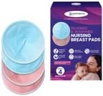 EcommerceHub Reusable & Washable Nursing Breast Pad (Pair) Multicolor Medium