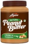 Alpino Natural Crunch Unsweetened Peanut Butter (1kg Each)